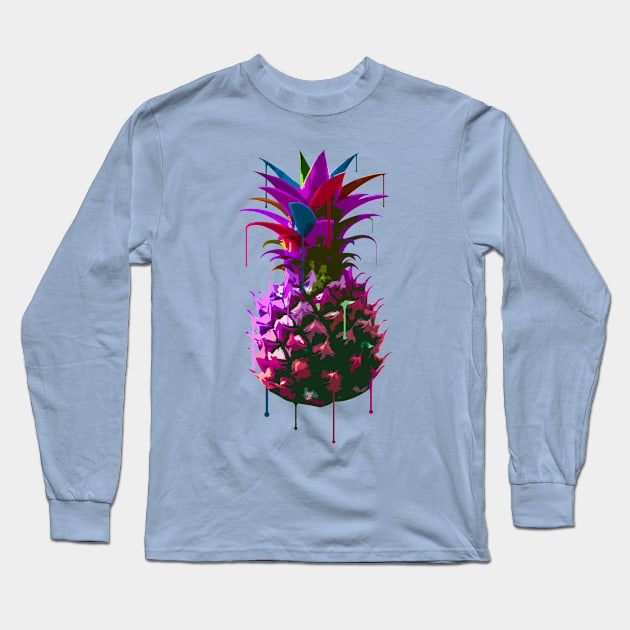 Pineapple Melt Long Sleeve T-Shirt by ArtDiggs